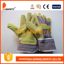 Pig Skin Cotton Back for General Working Gloves (DLP503)